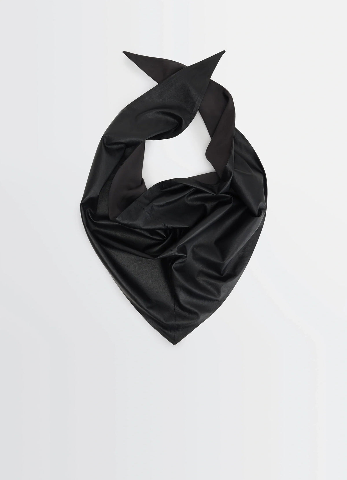 LARGE LEATHER TRIANGLE SCARF