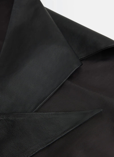 LARGE LEATHER TRIANGLE SCARF