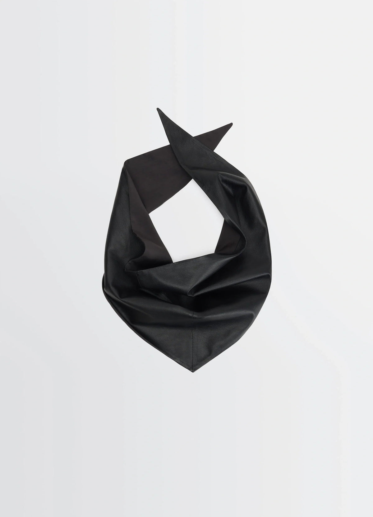 LEATHER TRIANGLE SCARF
