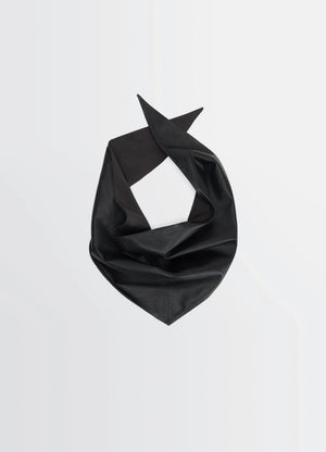 LEATHER TRIANGLE SCARF