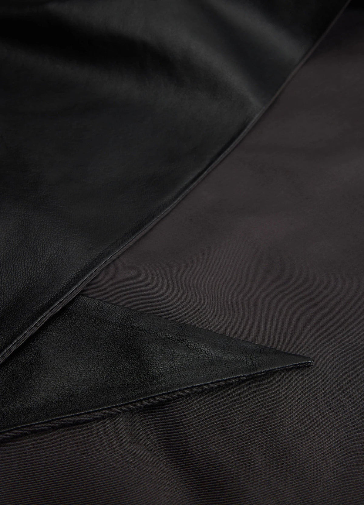 LEATHER TRIANGLE SCARF
