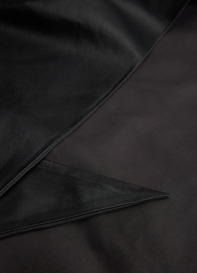 LEATHER TRIANGLE SCARF