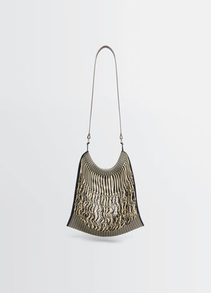 LARGE CROSSBODY FILT NET SHOPPING BAG