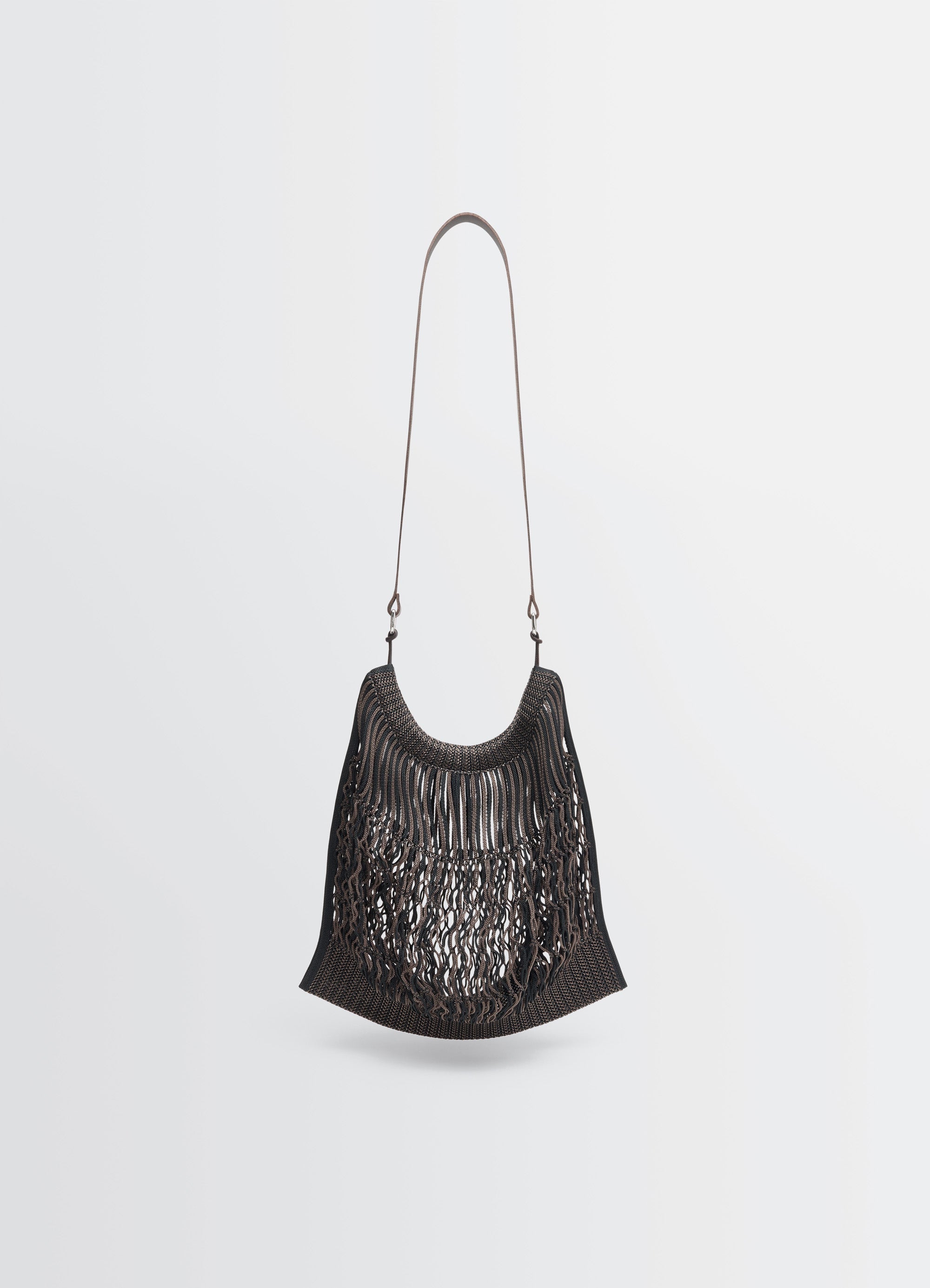 LARGE CROSSBODY FILT NET SHOPPING BAG