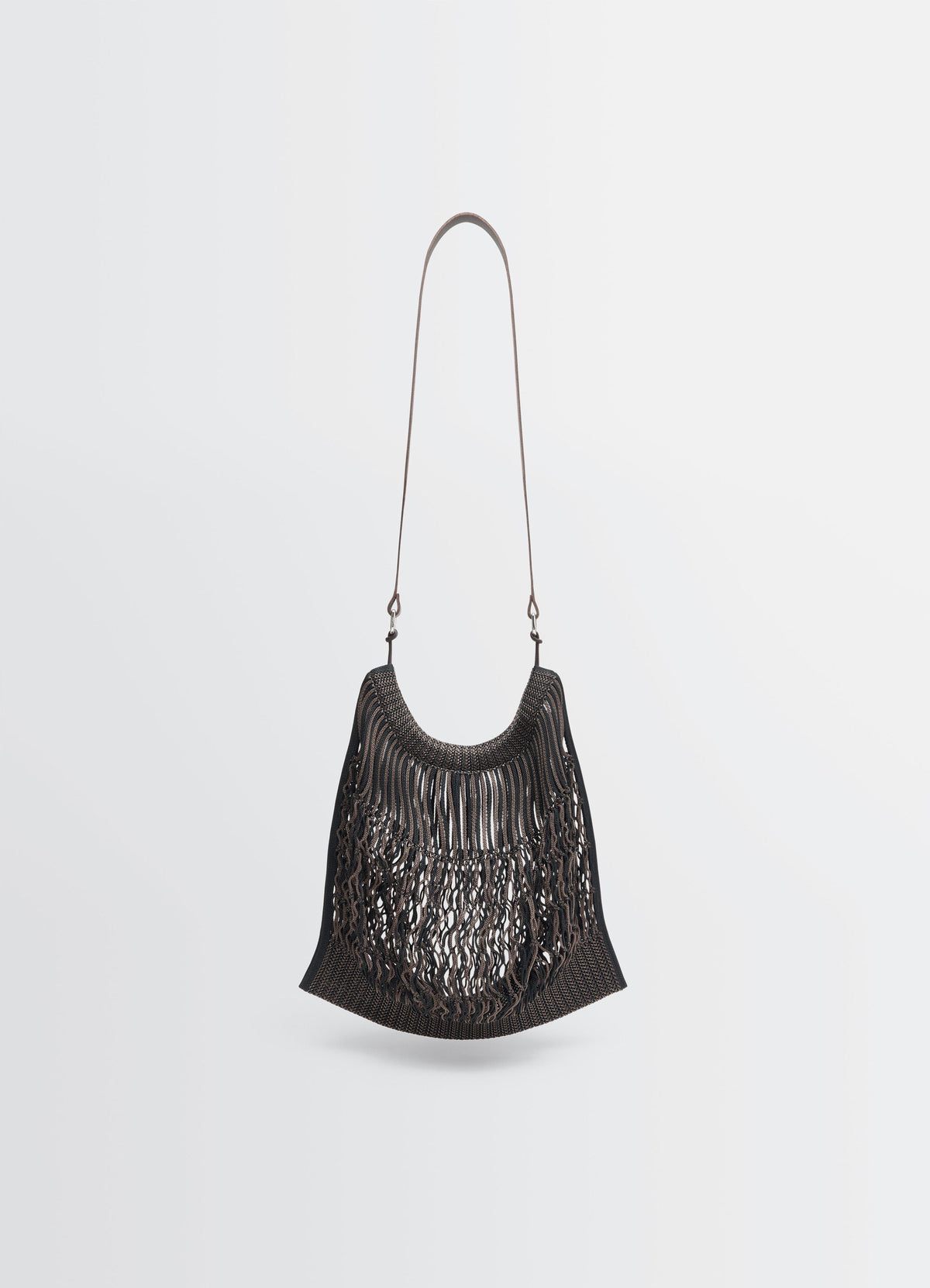 LARGE CROSSBODY FILT NET SHOPPING BAG