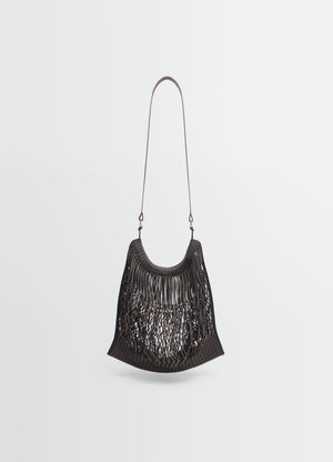 LARGE CROSSBODY FILT NET SHOPPING BAG