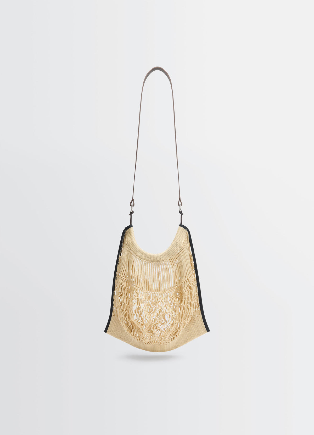 LARGE CROSSBODY FILT NET SHOPPING BAG