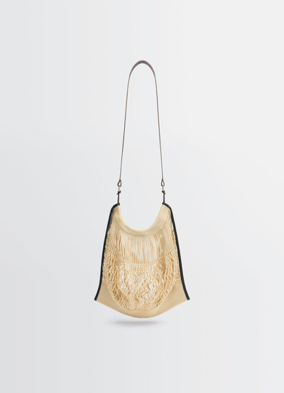LARGE CROSSBODY FILT NET SHOPPING BAG