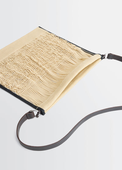 LARGE CROSSBODY FILT NET SHOPPING BAG