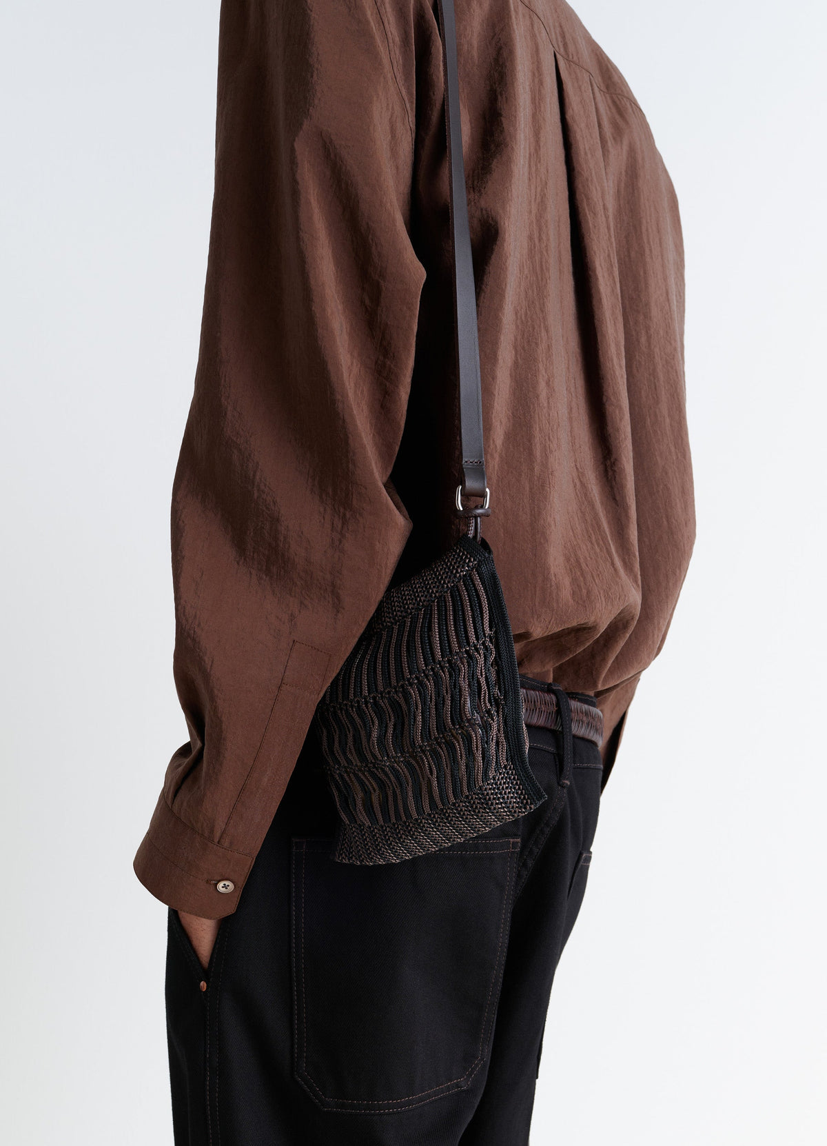 MINI CROSSBODY FILT NET BAG