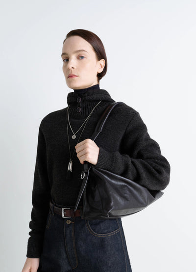 BELTED BAGUETTE BAG