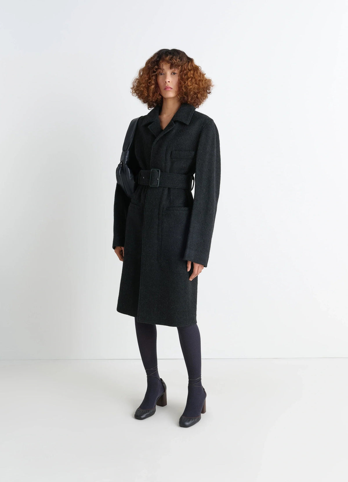 BELTED TAILORED COAT
