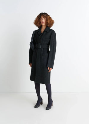 BELTED TAILORED COAT