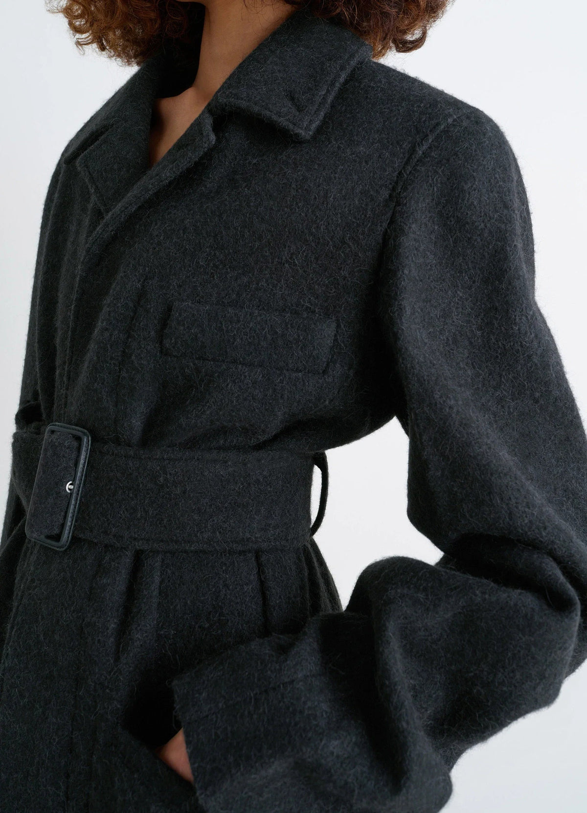 BELTED TAILORED COAT