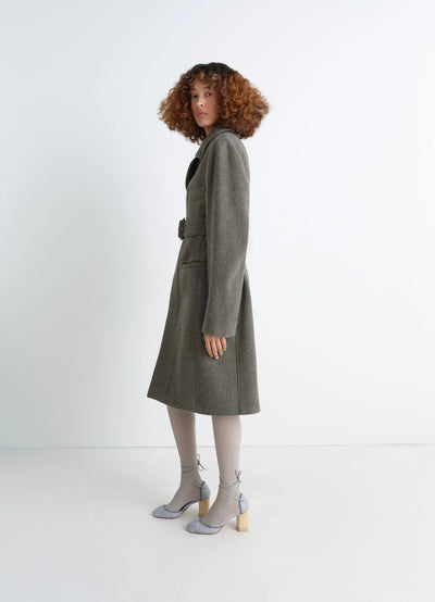 BELTED TAILORED COAT