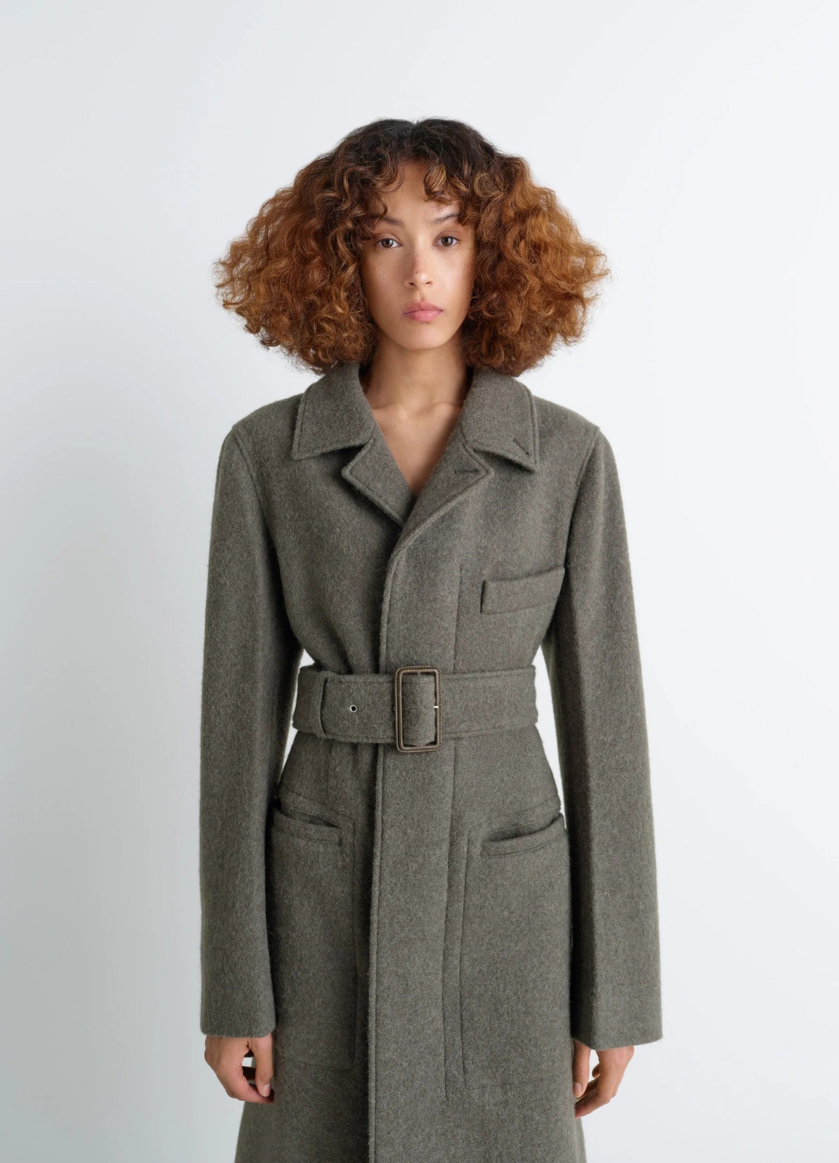 BELTED TAILORED COAT