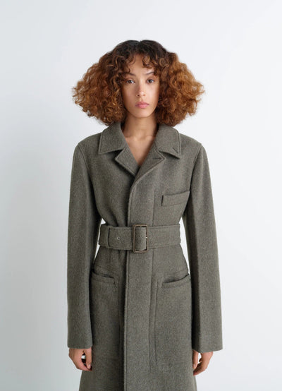 BELTED TAILORED COAT