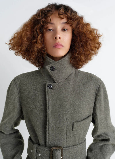 BELTED TAILORED COAT