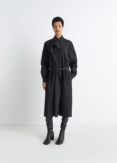 ASYMMETRICAL SHIRT DRESS