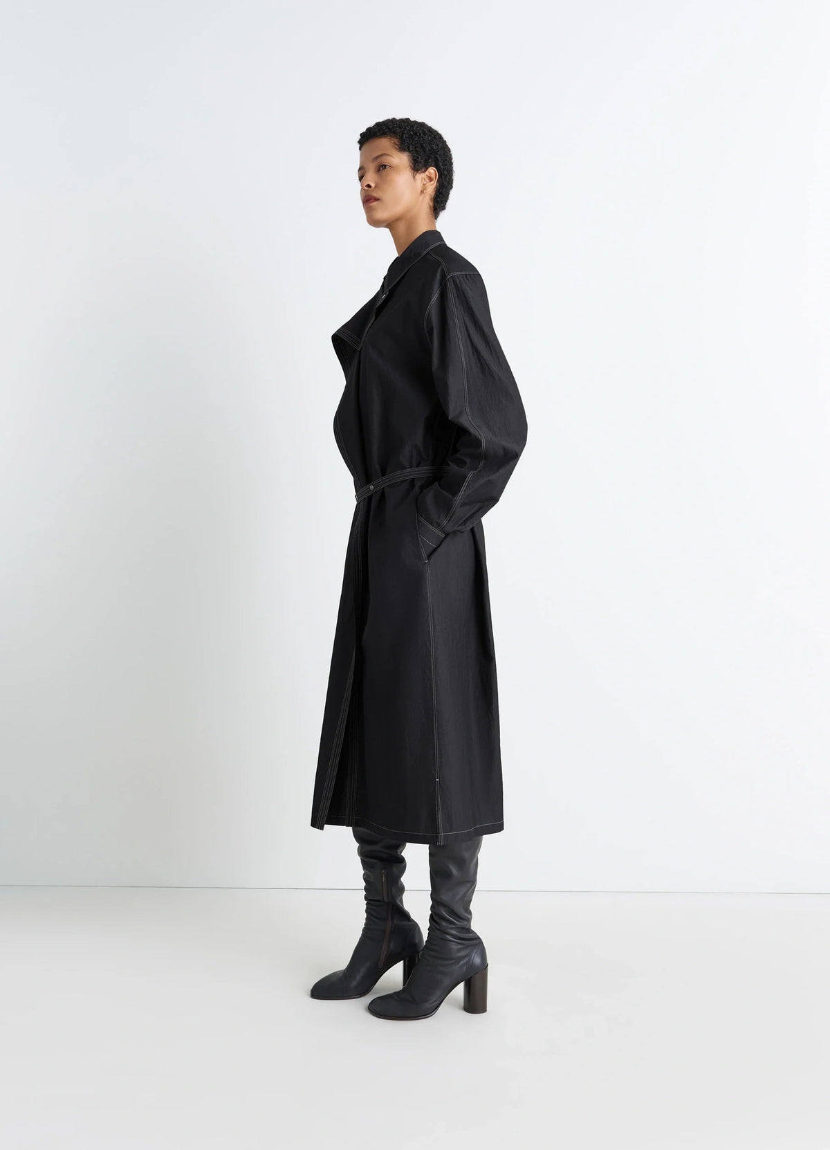 ASYMMETRICAL SHIRT DRESS