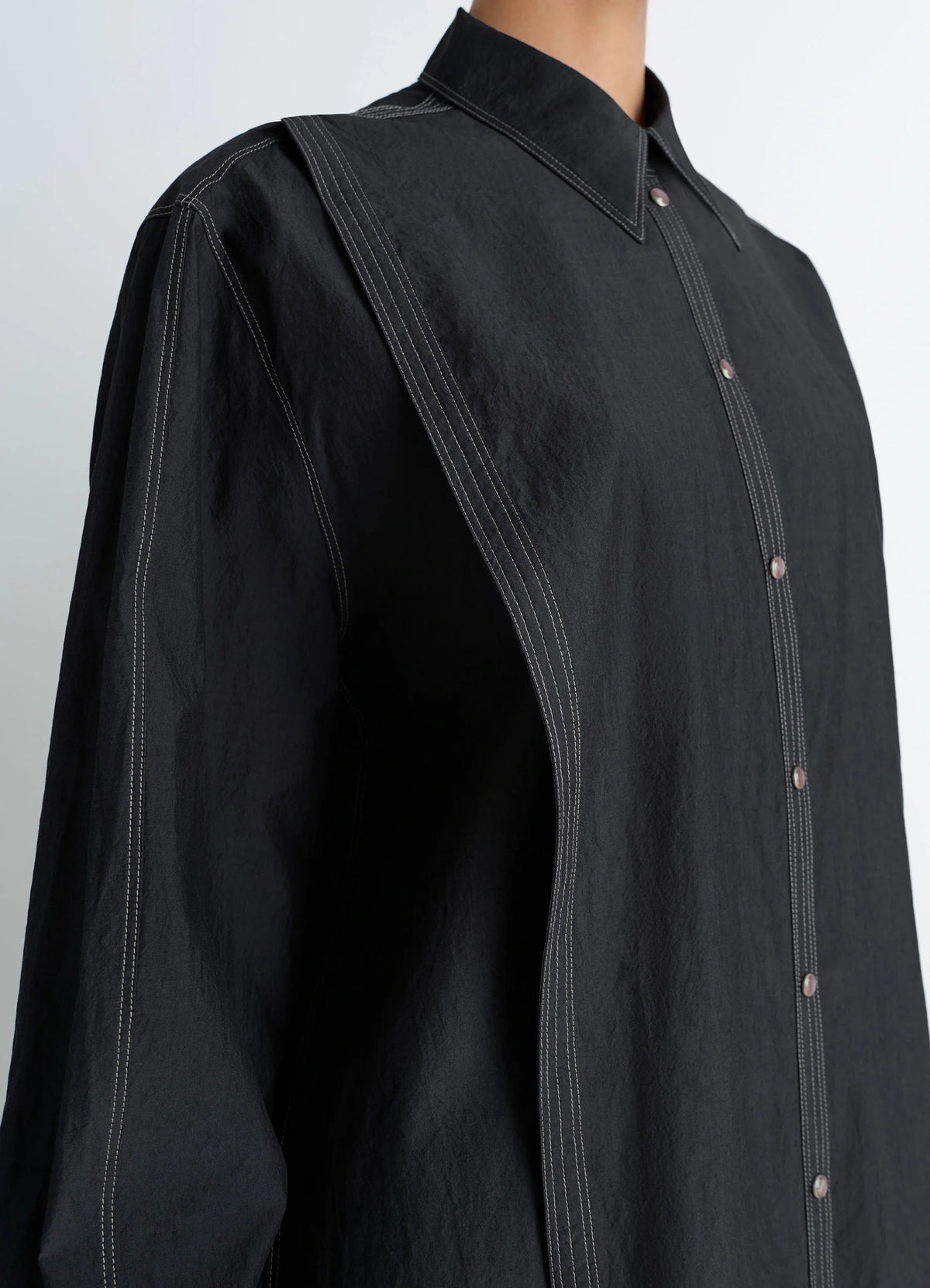 ASYMMETRICAL SHIRT DRESS