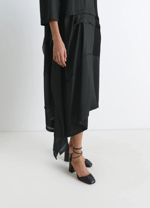 BLOUSE DRESS WITH PLEATS