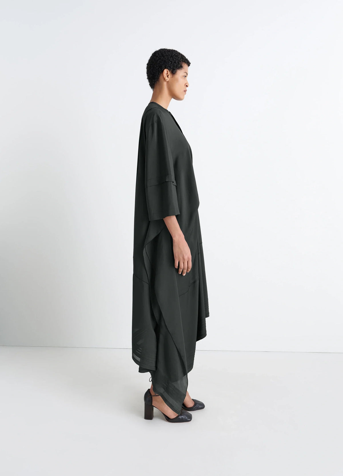 BLOUSE DRESS WITH PLEATS
