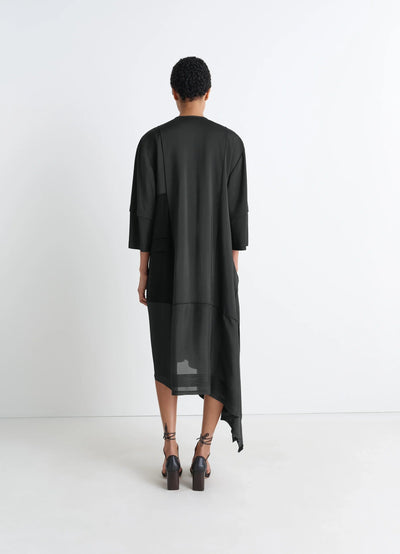 BLOUSE DRESS WITH PLEATS