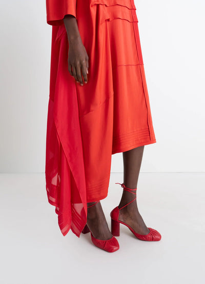 BLOUSE DRESS WITH PLEATS