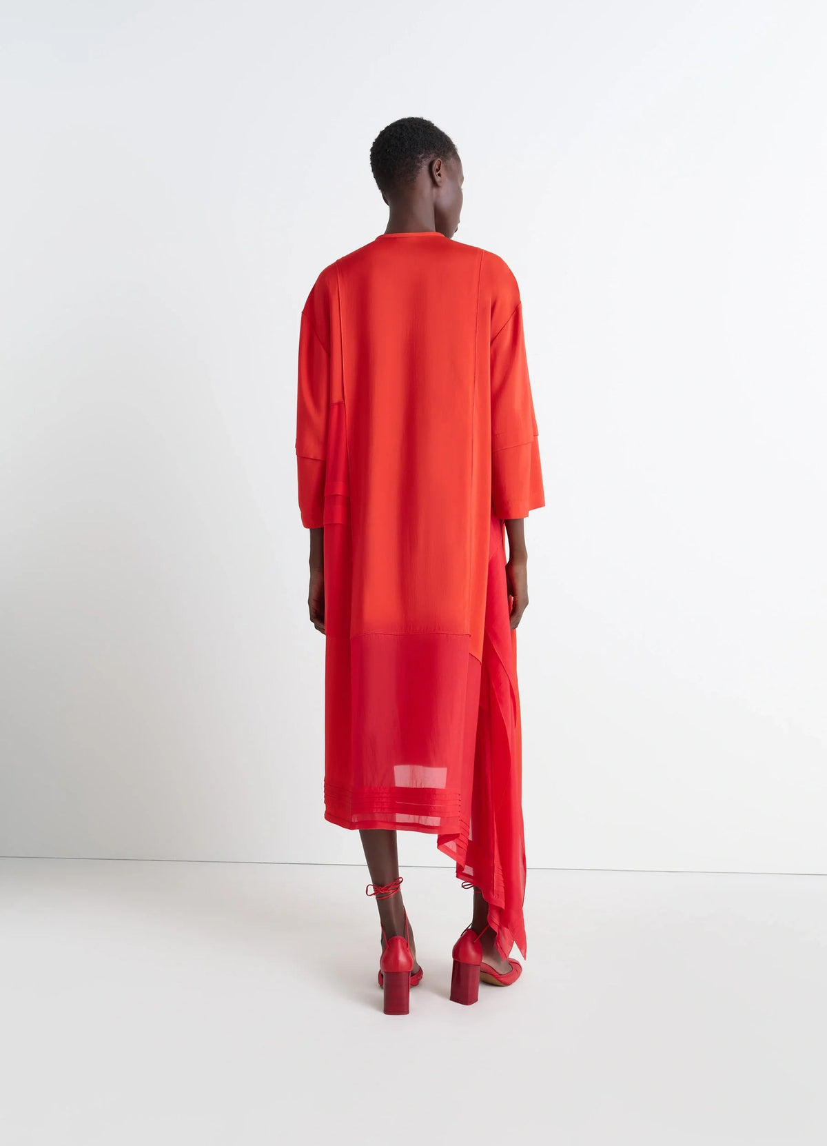 BLOUSE DRESS WITH PLEATS