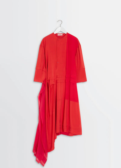 BLOUSE DRESS WITH PLEATS