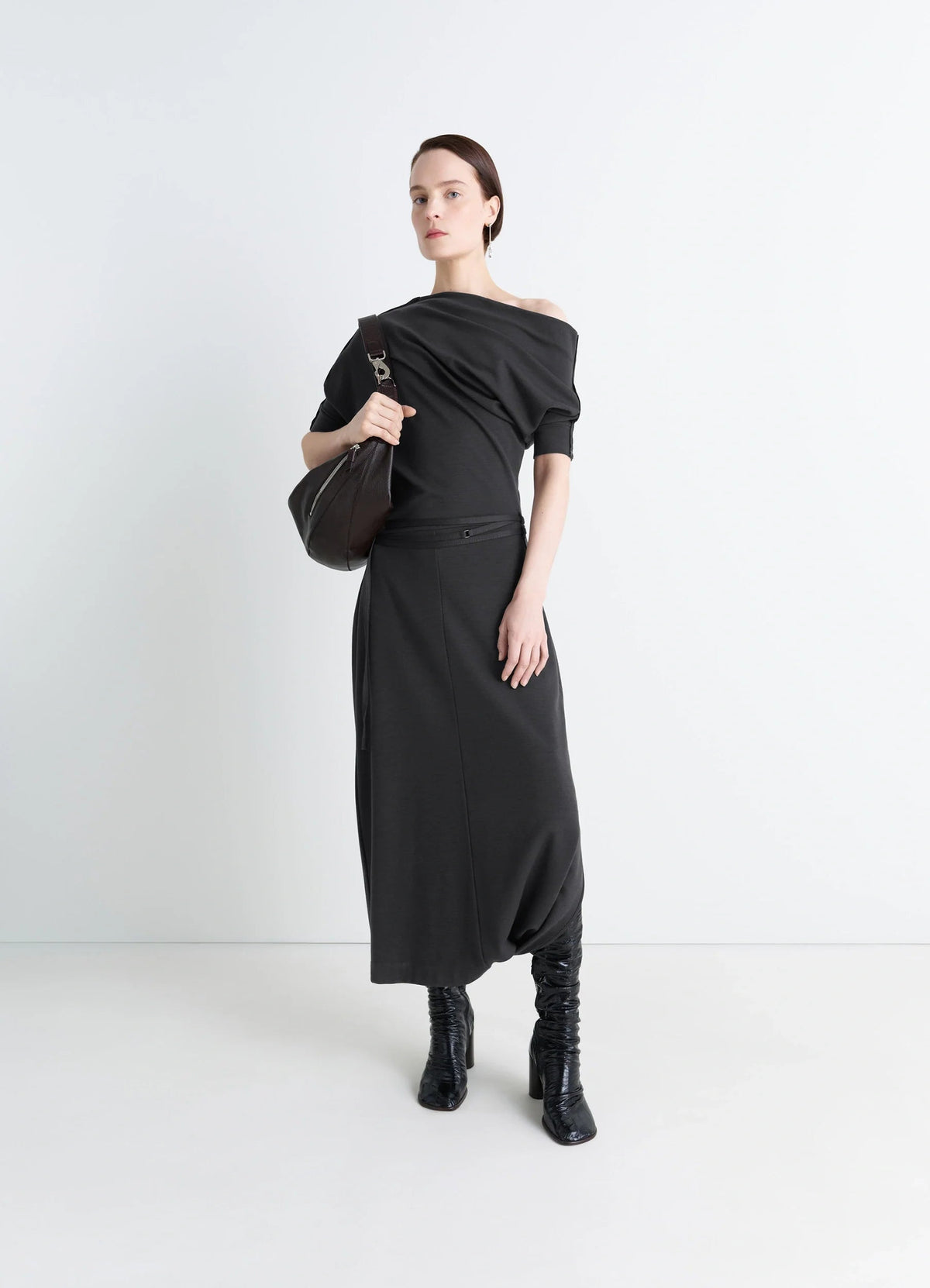 TWISTED HEM DRESS