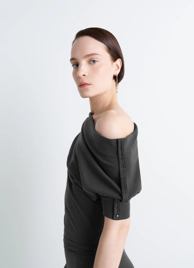 TWISTED HEM DRESS