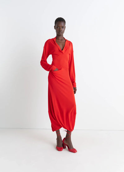 V-NECK DRESS