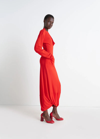 V-NECK DRESS