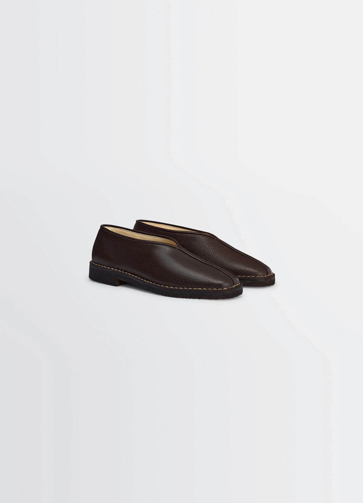 PIPED CREPE SLIPPERS