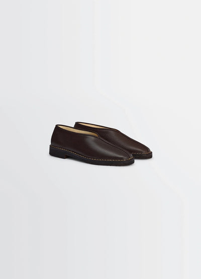 PIPED CREPE SLIPPERS