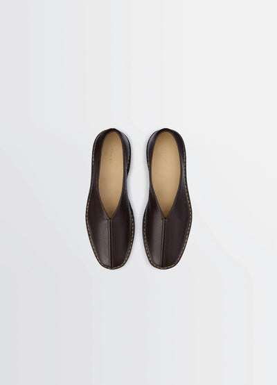 PIPED CREPE SLIPPERS