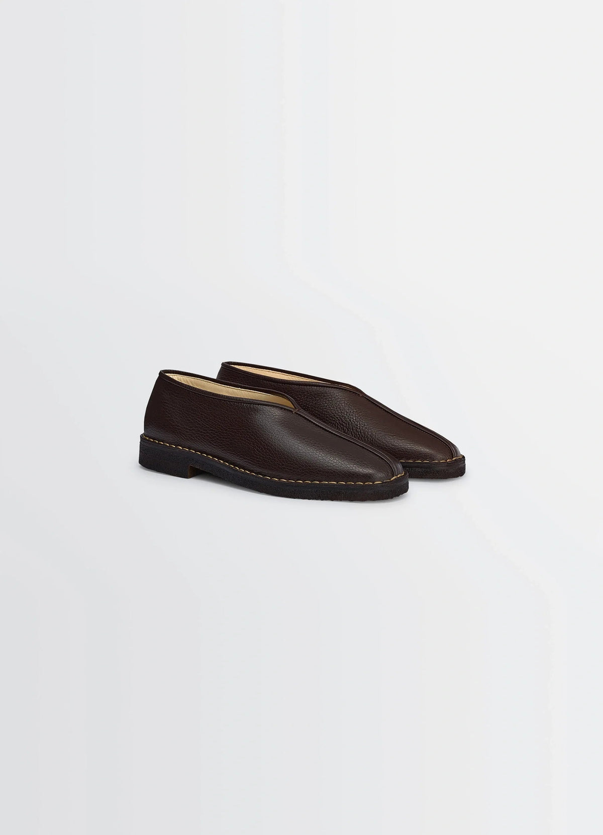 PIPED CREPE SLIPPERS