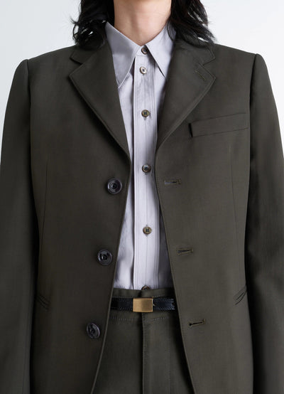 SINGLE-BREASTED FITTED TAILORED JACKET