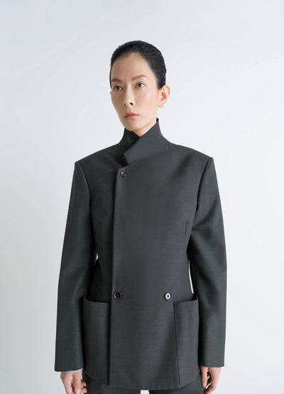 DOUBLE-BREASTED TAILORED JACKET