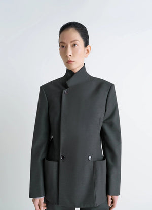 DOUBLE-BREASTED TAILORED JACKET
