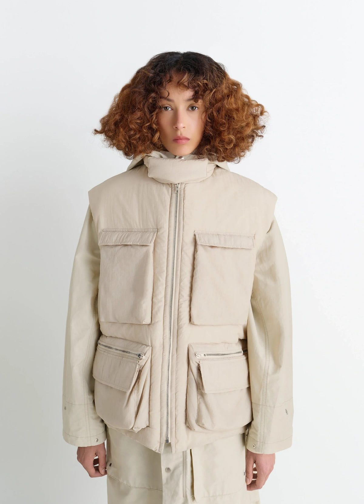 WADDED GILET WITH POCKETS