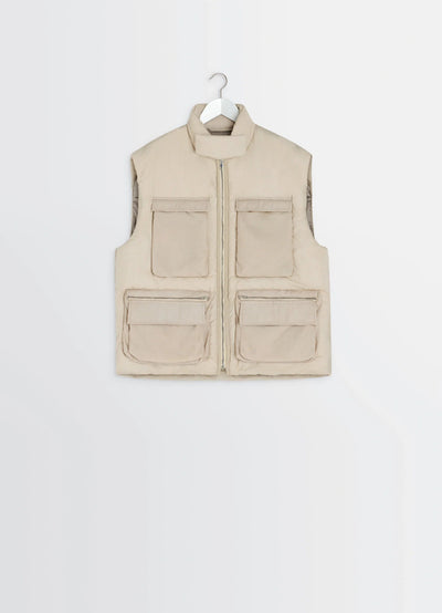 WADDED GILET WITH POCKETS