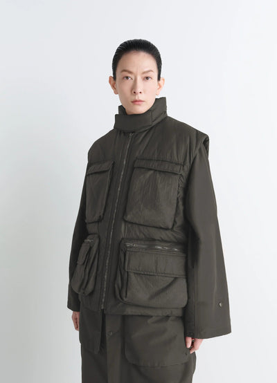 WADDED GILET WITH POCKETS