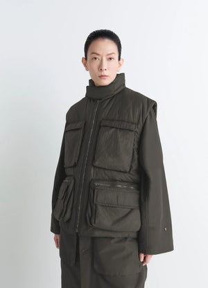 WADDED GILET WITH POCKETS