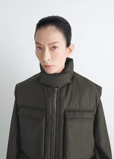 WADDED GILET WITH POCKETS