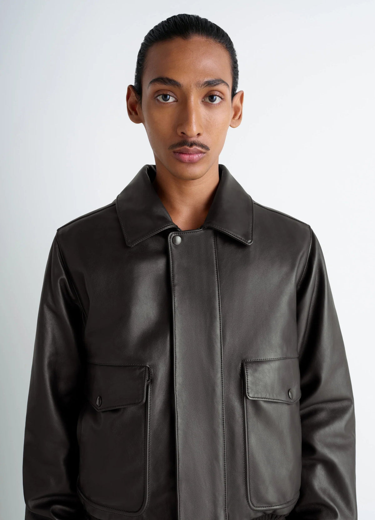 LEATHER BLOUSON