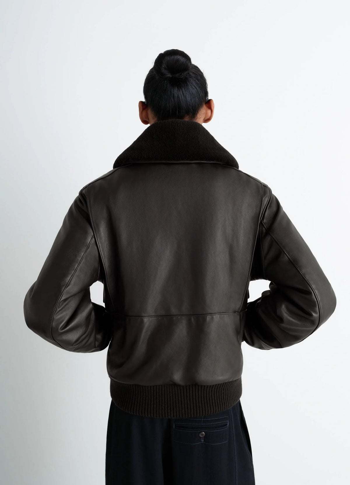LEATHER BLOUSON