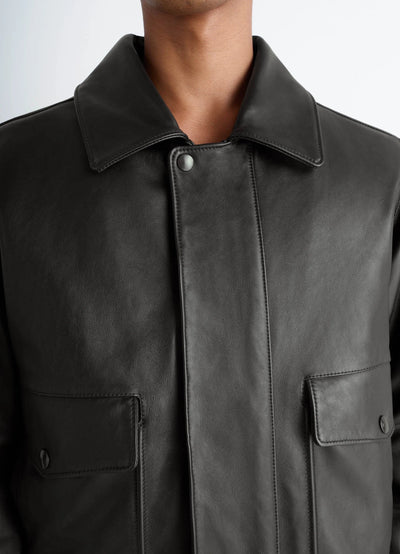 LEATHER BLOUSON